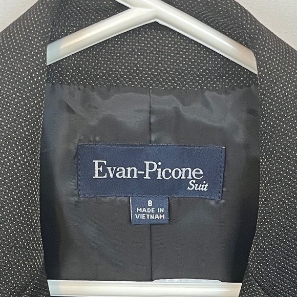 Evan-Picone Brownish Black Blazer Size 8 - Picture 3 of 8